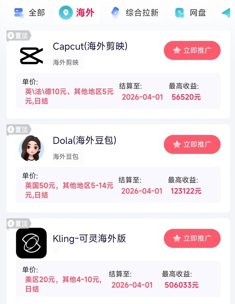 抖啦咪Capcut剪映國際版拉新官方渠道平臺：一級授權(quán)商，單價置頂！